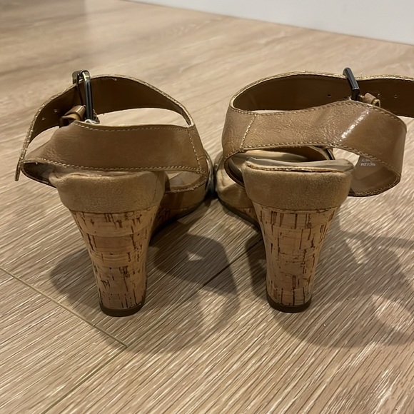 Aerosoles Tan 4” Heeled Sandals - Picture 5 of 7